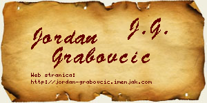 Jordan Grabovčić vizit kartica